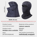 Winter Riding Thermal Head Cover With Cationic Lining, Fleece-lined Neck Warmer, Adjustable Motorcycle Windproof Mask_voghion.com