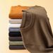 Men's Premium Wool Blend Sweater – American Style Relaxed Fit, Soft & Warm Crewneck/Turtleneck, Solid Color Casual Knitwear For Autumn & Winter_voghion.com