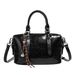 2025 Summer Winter New Women's Oil Waxed Leather Boston Pillow Multifunctional Handbag_voghion.com