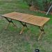 Outdoor Folding And Chairs Aluminum Alloy Egg Roll Portable Camping BBQ Table Set_voghion.com