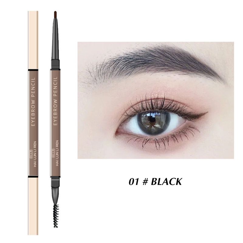 Head Eyebrow Double Pencil Waterproof Precise Brow Definer Long Lasting Sweat-proof Blonde Black Brown Eye              n_voghion.com