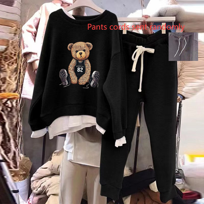 Dammekleedung Nei Hierscht A Wanter Sport a Fräizäit Kostümer Fir Fraen, Modesch Slimming Damme Sweatshirts, Dammen Zwee Stéck Set Ins_voghion.com
