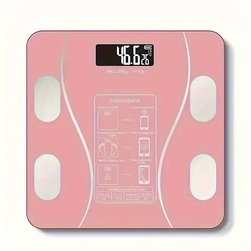 UAEIUI Smart Digital Bathroom Scale, Battery-Powered, Wireless, Non-Rechargeable, With Body Fat Monitoring For Home Use, For Women, Men_voghion.com