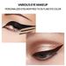 Die zweifarbige Eyeliner-Creme in zwei Flaschen ist schweiß- und wasserfest, langanhaltend und wischfest. Sie eignet sich für Anfänger._voghion.com