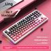 Lingbao K87pro Customized Mechanical Keyboard Wireless Bluetooth Three-mode Side Engraving Full-key Hot-swappable E-sports Game Batch_voghion.com