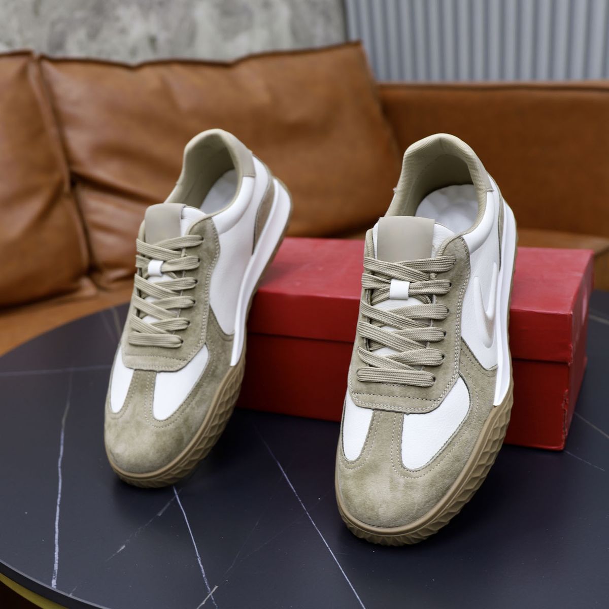 Trendy Super Popular 2025 Spring New Genuine Leather Training Shoes Flat Casual Sneakers Student Sports_voghion.com