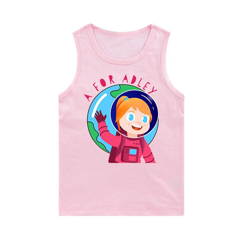Printed Elderly Boys and Girls Sleeveless Tank Top E597_voghion.com