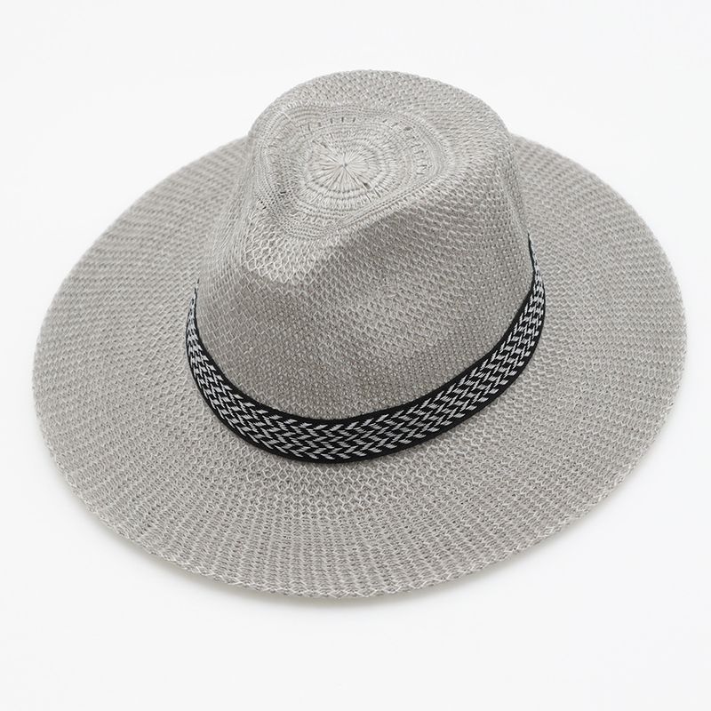 Strohoed voor heren, bescherming tegen de zon, zomer aan zee, strand, vissen, reizen, natuurgebied, westerse cowboyhoed, zonnehoed_voghion.com