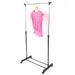 Clothes Heavy Portable Hanger Hanging Stand Rack Duty Garment Bar Single Rolling_voghion.com