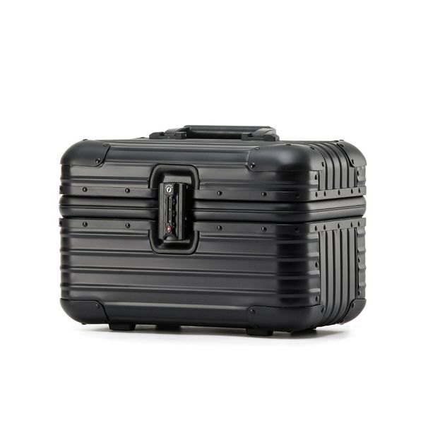Premium All-Metal Aluminum Carry-On Luggage With TSA Lock - Ultra-Durable & Stylish 12" & 15" Travel Suitcase Lock Suitcase Metal Box For Boarding_voghion.com