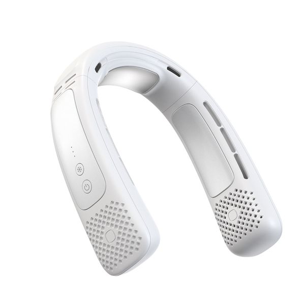 Ventilatore da collo sospeso a doppio semiconduttore con ricarica USB, grande ventilatore da collo sospeso portatile per esterni_voghion.com