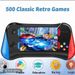 500 In 1 Retro Handheld Game Console 3.5' AV TV Output Portable Gift For Kids_voghion.com