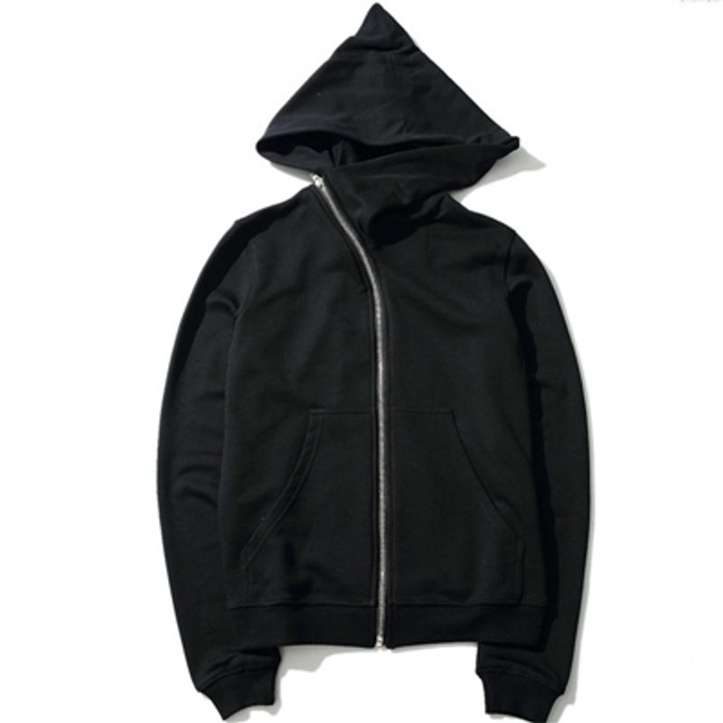 Új Ro Hoodies Férfi cipzár Kardigán haruku fekete pulóverek hip hop szajré Rick Casual Pulóver Túlméretes kapucnis pulóverek_voghion.com
