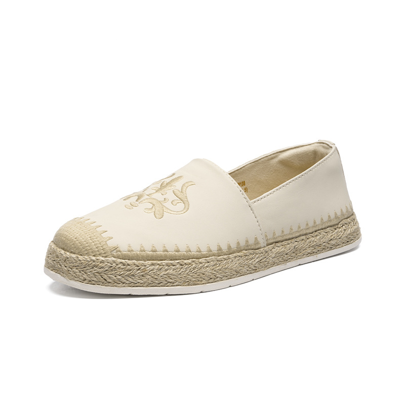 Women’s Shoes Fashion Embroidered Fisherman Shoes Single Shoes Autumn New All Match Temperament Women's Shoes One Step_voghion.com