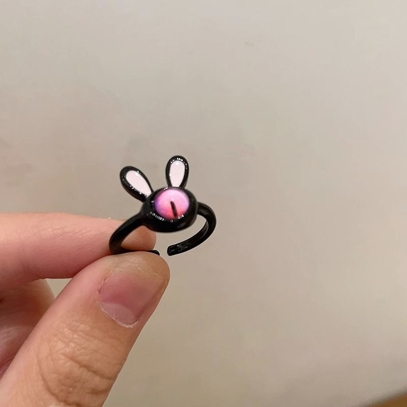 Cute funny ring for women 2023 new index finger ring niche design open adjustable ring_voghion.com
