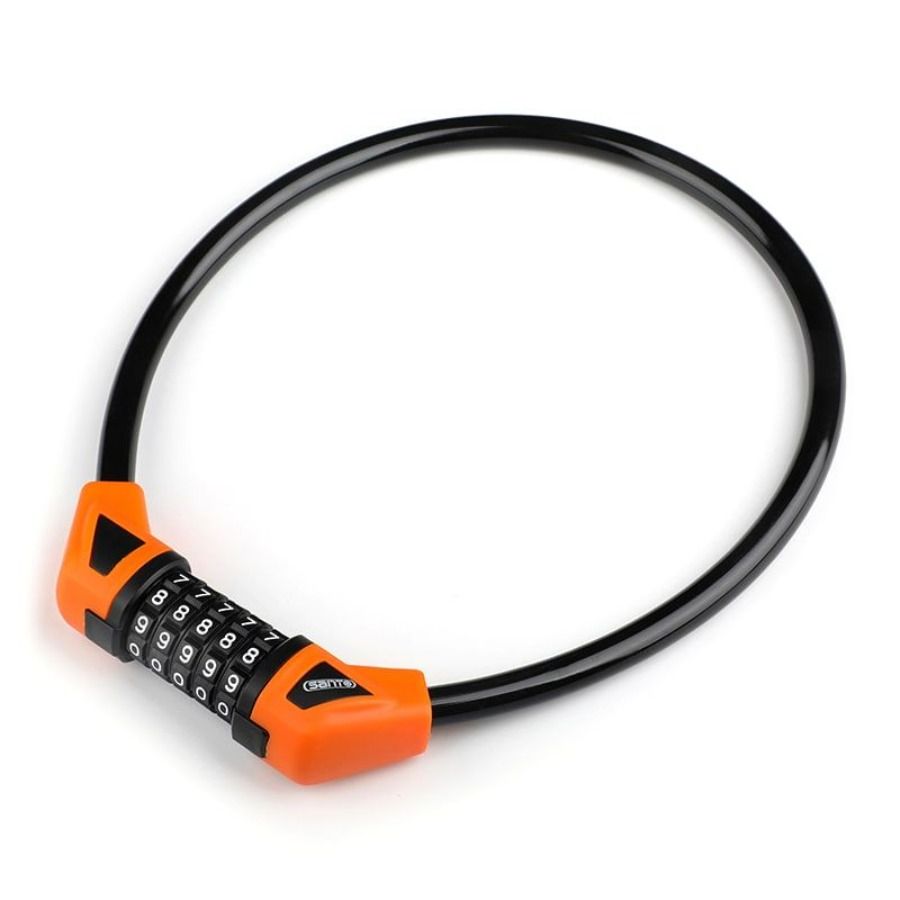 Catena con lucchetto per bicicletta, lucchetto con password, cavo di sicurezza, antifurto, combinazione per bicicletta, combinazione a 5 cifre, reset a 5 cifre_voghion.com