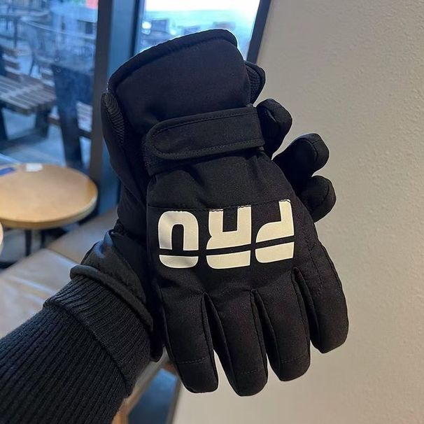 Touchscreen Ski Couple Trendy Windproof Coldproof Water-resistant Outdoor Sports Cycling Gloves Men Women Thickened_voghion.com