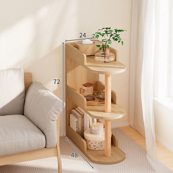 Divano da soggiorno, testiera da letto laterale, scaffale stretto con clip, mobiletto portaoggetti, piccola libreria sul pavimento_voghion.com