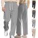 Men's Casual Knit Jogger Pants With Drawstring Waist - Stylish Solid Color & Jacquard Pattern For Autumn Winter_voghion.com