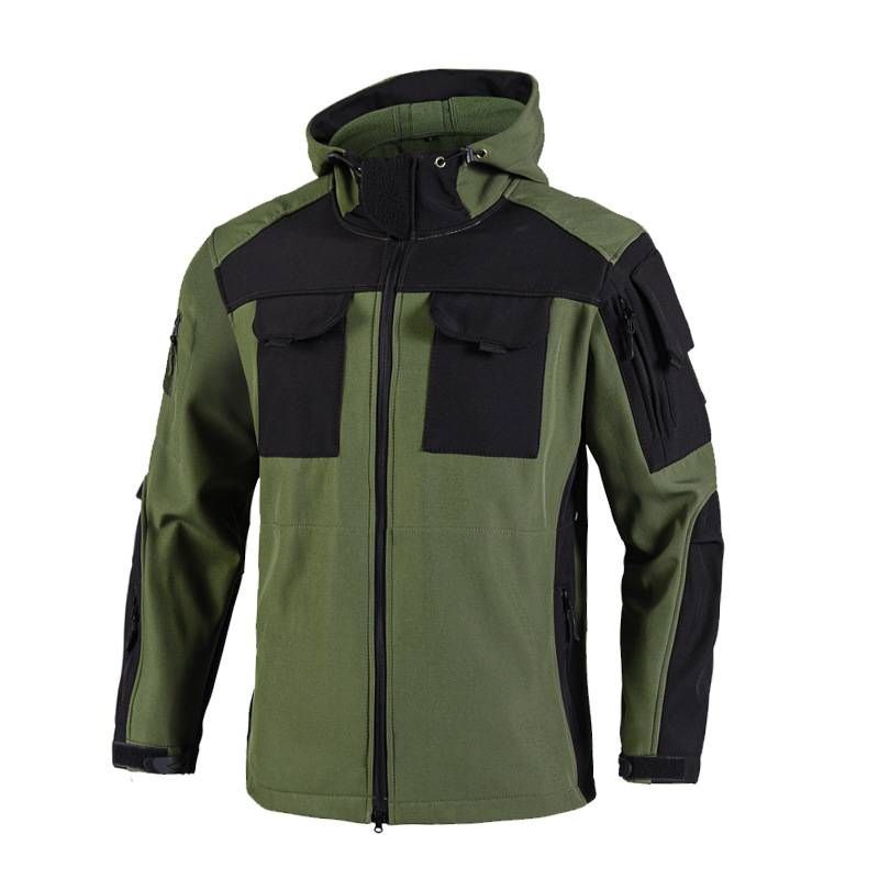 Men's Outdoor Windbreaker, Warm Cycling Breathable Tactical Trench Coat, Base Layer, Sports Hiking And Cycling Jacket_voghion.com