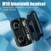 10 Wireless Bluetooth Headset With Charging Box For Phone Noise Cancelling Mic Earbuds LED Display Headphones Sport_voghion.com