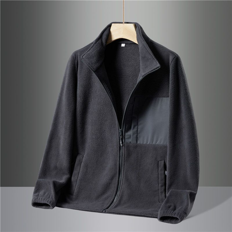 Felpa con cappuccio unisex autunnale e invernale, giacca da assalto all'aperto in pile di agnello, fodera interna_voghion.com