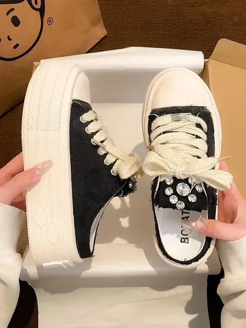 2024 Summer Sneakers Women's Slippers And Quality New Ladies Sandals Sports Slides With Bow Height Shoes Round Toe_voghion.com