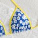 2026 Bikini New Women's European And American Style Small Daisy Print Color Block Trim High-End Set Cross-Border_voghion.com