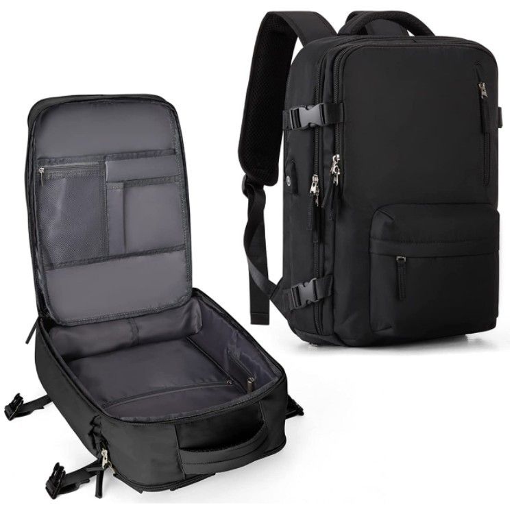 Large capacity travel bag toiletry bag portable storage bag travel toiletry set USB backpack storage_voghion.com