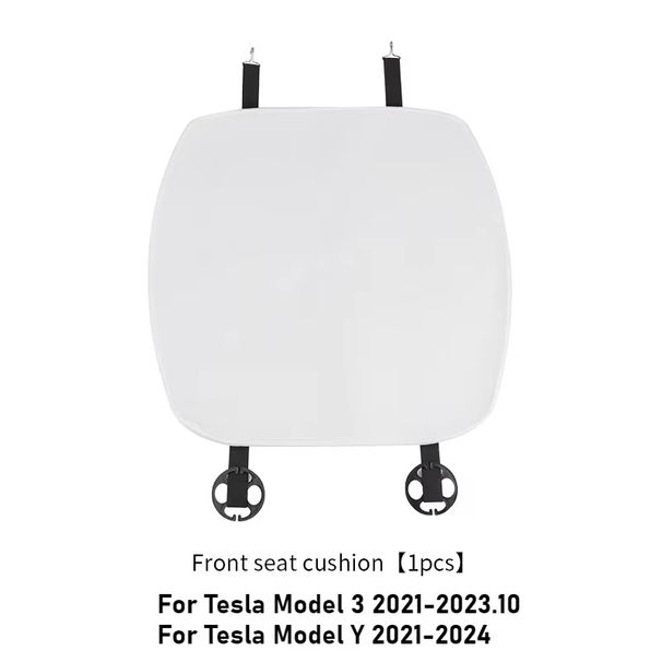 Anti-schmutzig Sitzbezug Kissen für Tesla Modell 3 Y Flanell Anti-Kick Weiß Schwarz Pads Spezielle Custom Matte Innenraum Auto_voghion.com