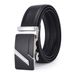 Men's Business Automatic Buckle Belt – 2-Layer Genuine Leather, Zinc Alloy Buckle, Versatile Style_voghion.com