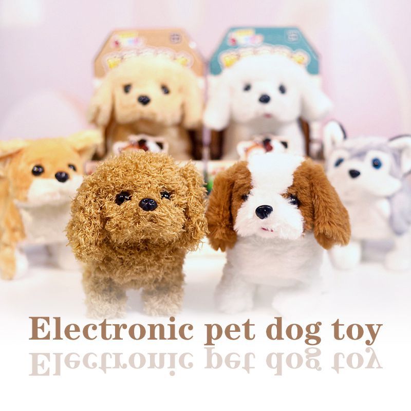 Electronic Adorable Robot Dog Plush Toy With Lifelike Features For Joy Kids_voghion.com