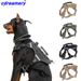 1pcs Tactical Dog Harness Vest For Large Medium Dogs Reflective No Pull Adjustable Pet Harness Walking Training Running Easy Control_voghion.com