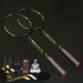 Badminton Racket Set Of Two Carbon Fiber Material For Adults And Children_voghion.com