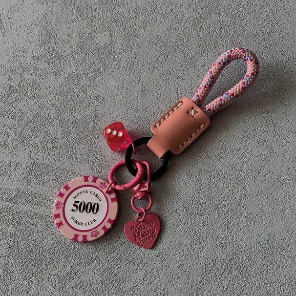 Portachiavi per auto di alta qualità con ciondolo a forma di chip portafortuna, accessorio per zaino e borsa, regalo unisex di alta qualità_voghion.com