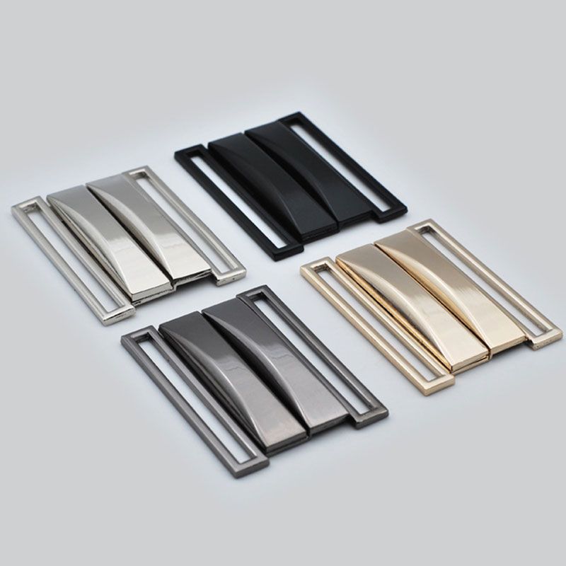 2 sztuki czarnych klamr do paska Sier Metalowa klamra do spodni jeansowych dla kobiet i mężczyzn, guziki do szycia DIY_voghion.com
