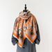 2024 autumn and winter new  cashmere simple printed pattern decorative style double-sided warm scarf shawl_voghion.com