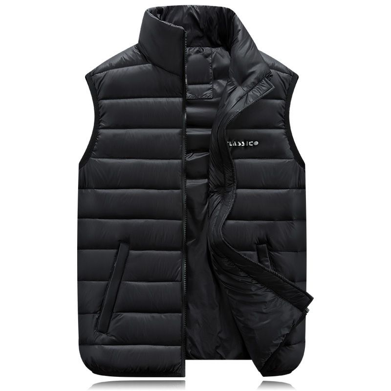 Vêtements pour hommes épaissi vers le bas coton gilet jeunesse gilet marée grande taille_voghion.com