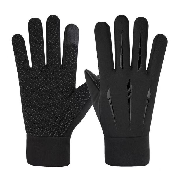 Cycling Gloves Winter Outdoor Men's Warm Gloves Sports Outdoor Riding Motorcycle Windproof Cycling Thickened Velvet Gloves Touch Screen_voghion.com