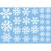 White snowflake decoration electrostatic glass window sticker can be used_voghion.com