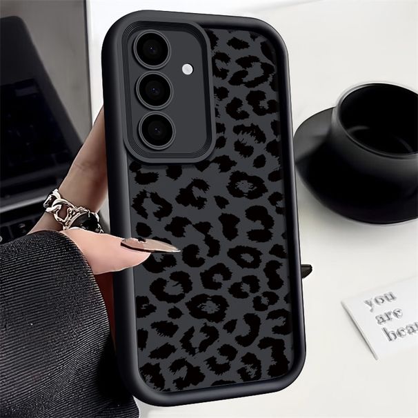 Luipaardprint siliconen hoesje voor Samsung Galaxy S25 S22 S23 Ultra S24 FE A56 A55 A16 A53 A15 A35 A25 A54 5G zachte TPU telefoonhoes_voghion.com