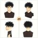 Synthetic Extensions Men's African Curly Wigs Hedgehog Head Caterpillar Dreadlocks Xuchang New African Curly Wigs_voghion.com