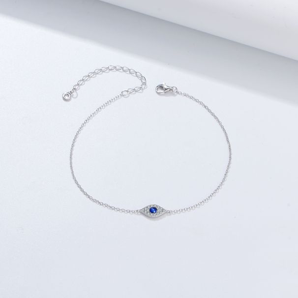 Bracciale da donna in argento sterling S925 con micro intarsi in zircone con occhio del diavolo, design retrò di alta gamma, gioielli con diamanti_voghion.com