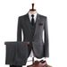 Herren Slim Fit Anzug Dreiteiliges Set Business Hochzeit Bräutigam Party Blazer Hose Weste Mit Meteorstreifen_voghion.com