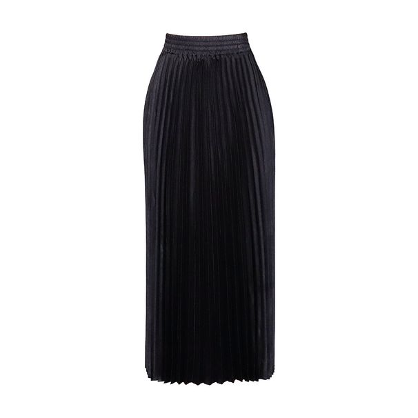 Ženska oblačila Velika velikost Ženska oblačila Visok pas Temperament Elegantna moda Velika swing A-kroj krilo Polovična dolžina krilo Nagubano krilo_voghion.com