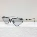 Designer Mens And Womens Cat Eye People Sunglasses Mirror Metal Inverted Triangle Frame Temple With Patterned CH8255_voghion.com