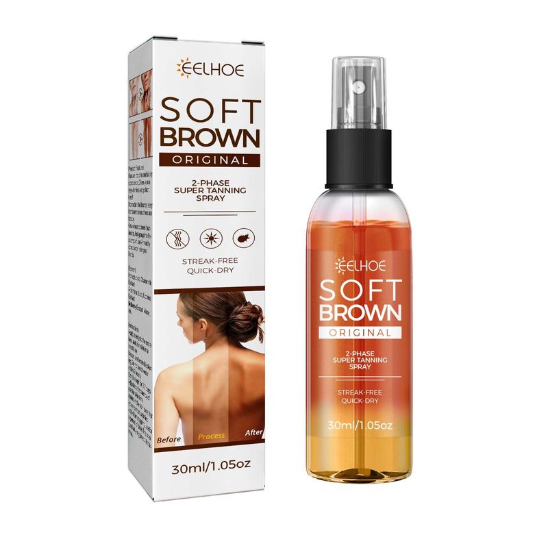 Spray de sol EELHOE Sunshine Banho de sol Escurecimento Fresco Verão Praia Bronze Natural Trigo_voghion.com