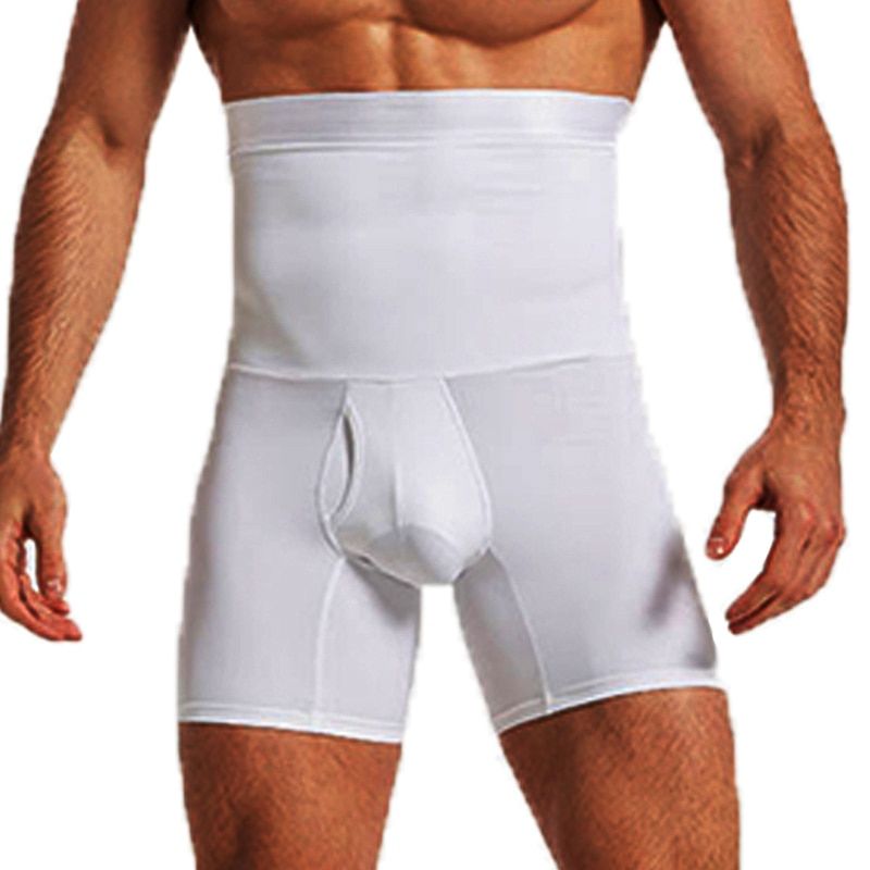 Calcinha modeladora de cintura alta para homens, modeladora de corpo, modeladora de abdômen e controle de barriga_voghion.com