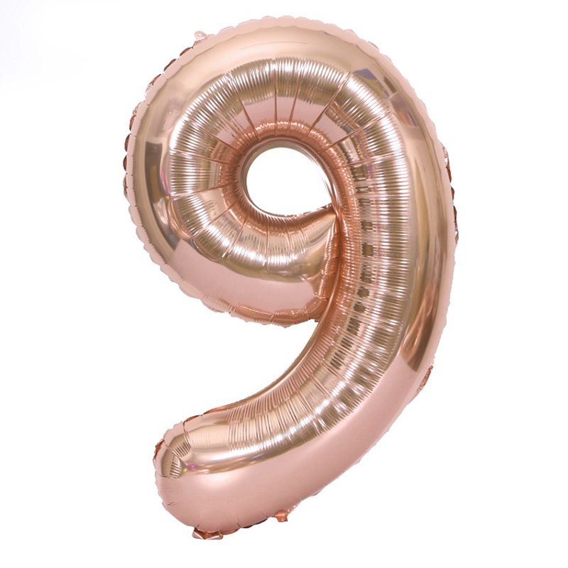 40 Inch Rose Gold Foil Number Balloons – Premium Metallic Digits For Birthdays & Celebrations (Set Of 0-9, Floating Decor, HY#40CMM)​_voghion.com