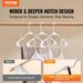 VEVOR Hangers, 0.2 In Ultra-Thin, 50 Pack White Plastic Hangers With Stable Triangular Top Structure & Wider Notch Design, Non-Slip Space Saving Hangers, Fit For T-Shirt, Shirt, Sling & Pant_voghion.com